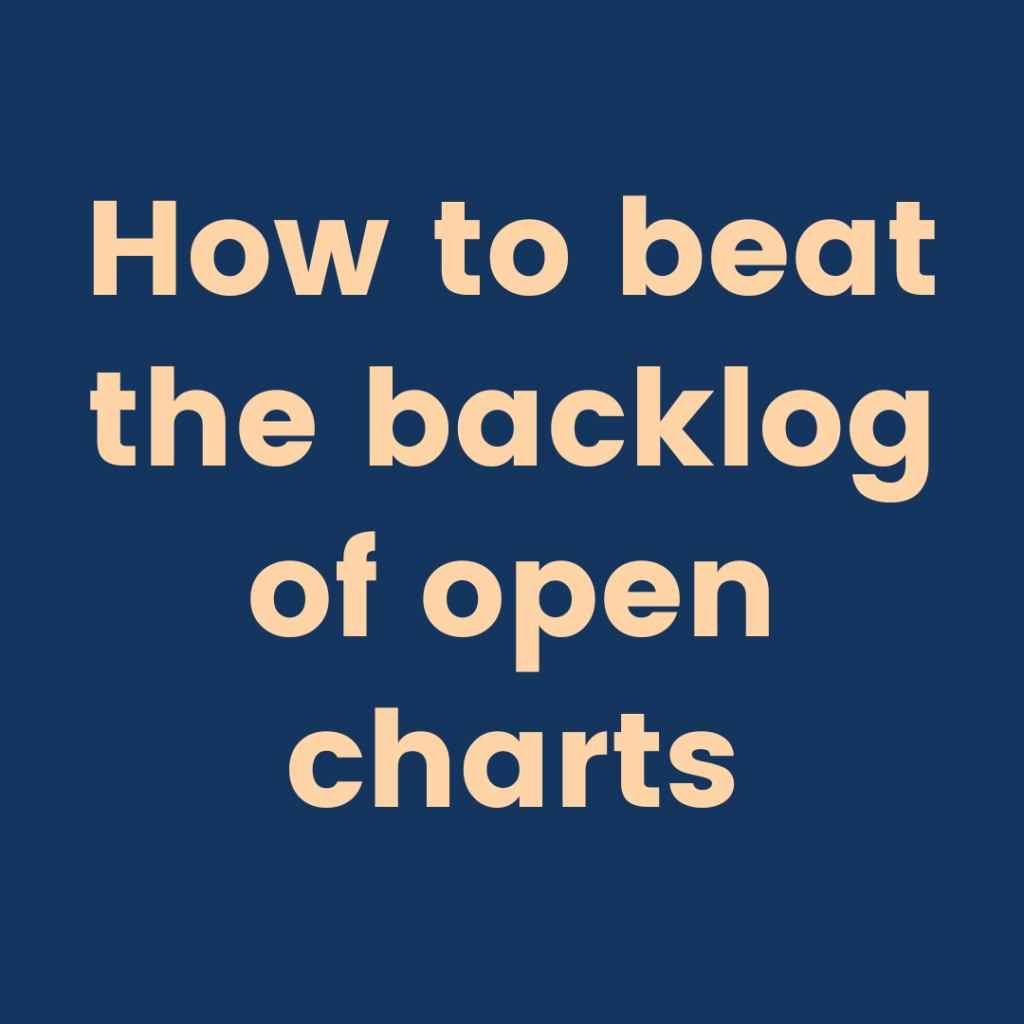 backlog of open charts