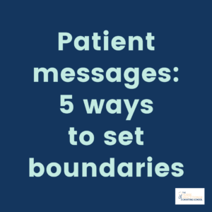 patient messages in the EMR inbox